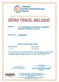 CMO BTB Büro Tescil Belgesi